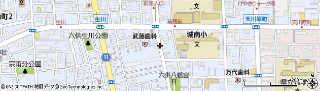 城南小入口周辺の地図