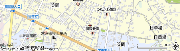 茨城県笠間市笠間5122周辺の地図