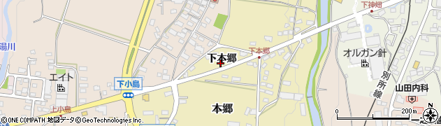 長野県上田市本郷下本郷周辺の地図