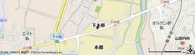 長野県上田市本郷（下本郷）周辺の地図