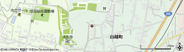 栃木県佐野市山越町299周辺の地図