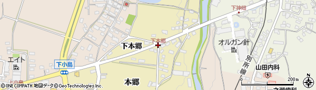下本郷周辺の地図