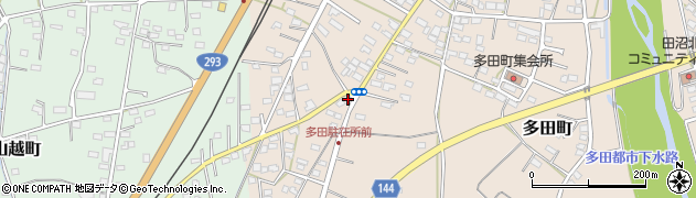栃木県佐野市多田町1092周辺の地図