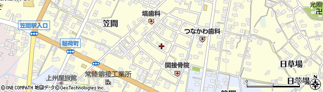 茨城県笠間市笠間5067周辺の地図