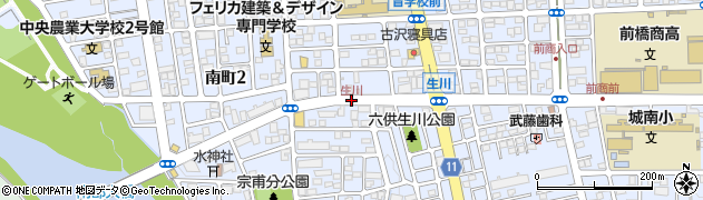 生川周辺の地図