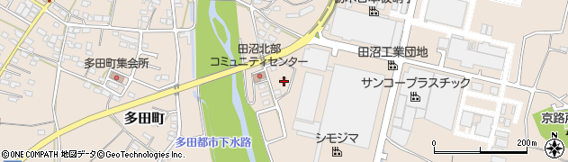 栃木県佐野市多田町613周辺の地図