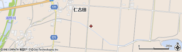 長野県上田市仁古田周辺の地図