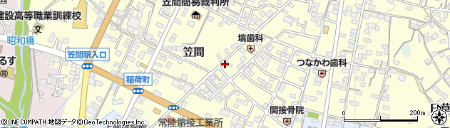 茨城県笠間市笠間4372周辺の地図