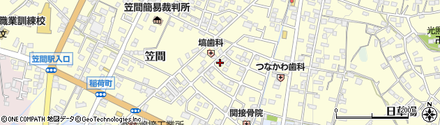 茨城県笠間市笠間5028周辺の地図