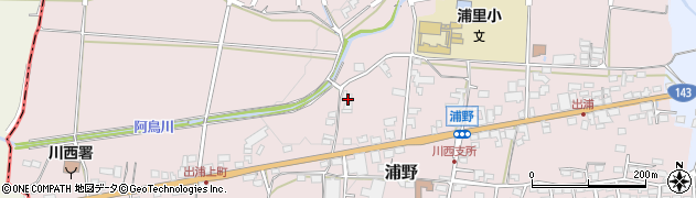 長野県上田市浦野74周辺の地図