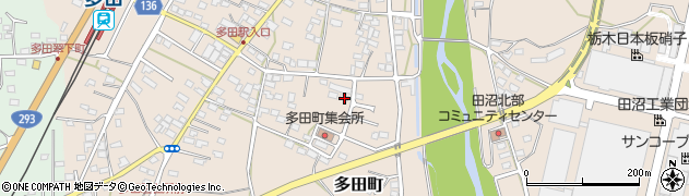 栃木県佐野市多田町799周辺の地図
