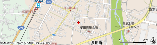 栃木県佐野市多田町901周辺の地図