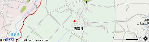 長野県東御市西深井周辺の地図