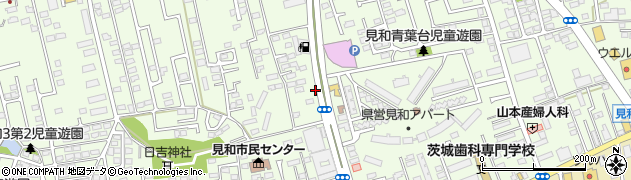 茨城県水戸市見和周辺の地図