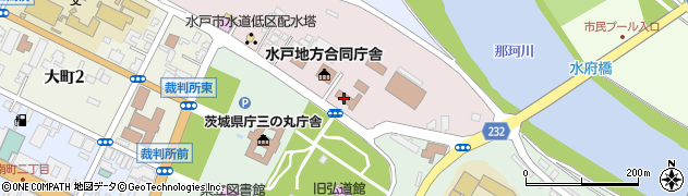 関東農政局　水戸地域センター農政推進グループ食品産業周辺の地図