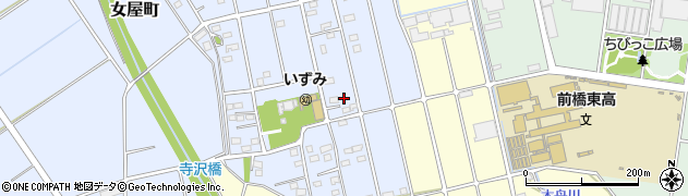 群馬県前橋市女屋町1075周辺の地図