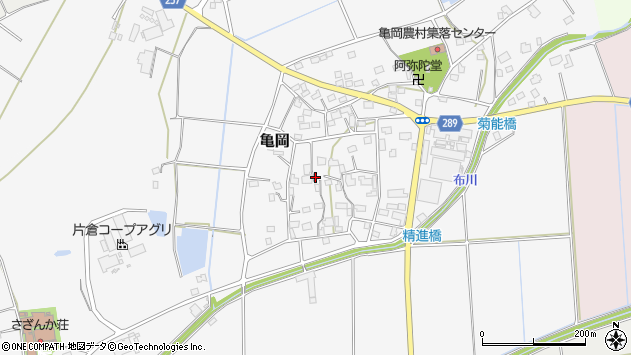 〒309-1343 茨城県桜川市亀岡の地図