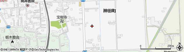 栃木県栃木市神田町24周辺の地図