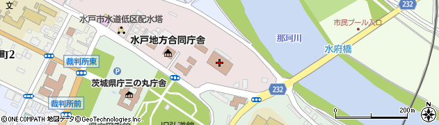東京入国管理局水戸出張所周辺の地図