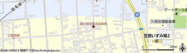 鹿久保田運送倉庫南周辺の地図