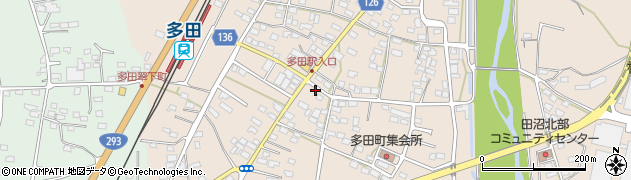 栃木県佐野市多田町909周辺の地図