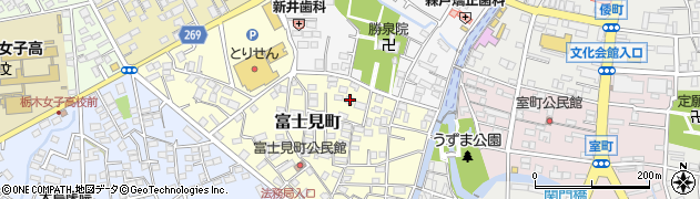 栃木県栃木市富士見町7周辺の地図