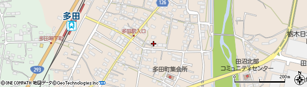 栃木県佐野市多田町912周辺の地図