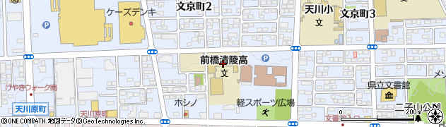 群馬県立前橋清陵高等学校　通信制周辺の地図
