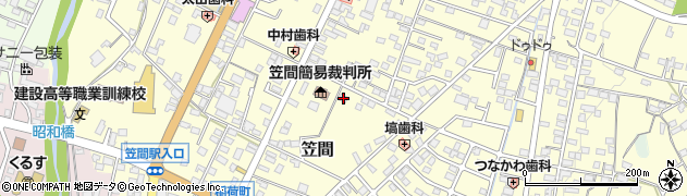 茨城県笠間市笠間1863周辺の地図