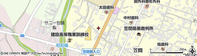 茨城県笠間市笠間1705周辺の地図