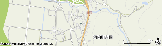 石川県白山市河内町吉岡ヘ周辺の地図