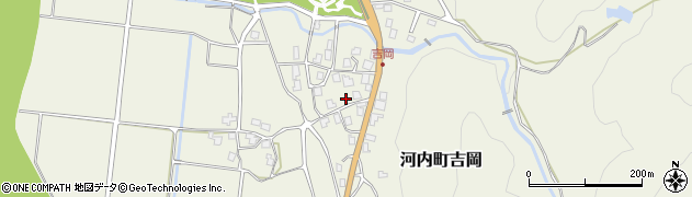 石川県白山市河内町吉岡（ヘ）周辺の地図