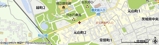 歴史館偕楽園入口周辺の地図