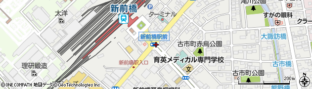 新前橋駅前周辺の地図