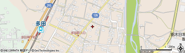 栃木県佐野市多田町925周辺の地図