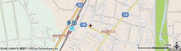 栃木県佐野市多田町1194周辺の地図