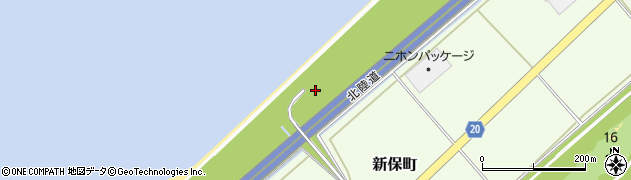 石川県加賀市新保町ワ周辺の地図