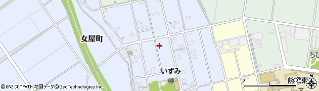 群馬県前橋市女屋町1126周辺の地図