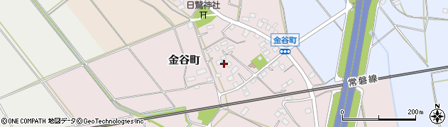 茨城県水戸市金谷町周辺の地図