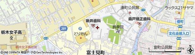 栃木県栃木市湊町4周辺の地図