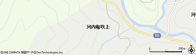 石川県白山市河内町吹上周辺の地図