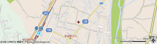 栃木県佐野市多田町1050周辺の地図