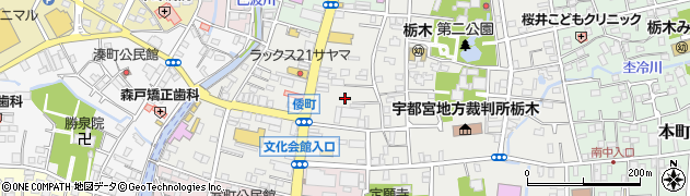 栃木県栃木市倭町11周辺の地図