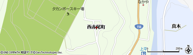 富山県南砺市西赤尾町周辺の地図