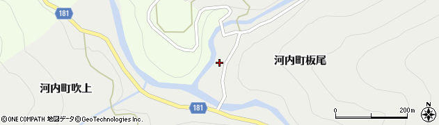 石川県白山市河内町板尾（ニ）周辺の地図