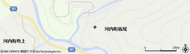 石川県白山市河内町板尾（ハ）周辺の地図