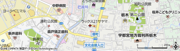 栃木県栃木市倭町5周辺の地図