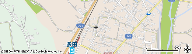 栃木県佐野市多田町1251周辺の地図