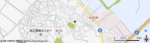 石川県小松市本江町（ヘ）周辺の地図