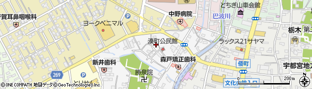 栃木県栃木市湊町6周辺の地図